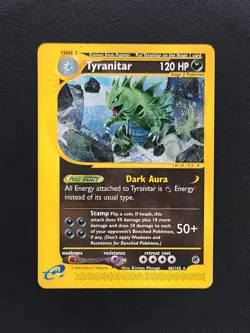 Tyranitar 066/165 Expedition Non-Holo Pokemon TCG Card E-Reader MP - Image 1