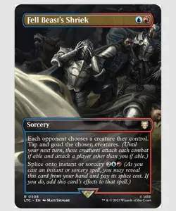 Fell Beast's Shriek (Borderless) Lord of the Rings: 508 Non-Foil NM - Image 1