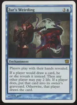MTG 9th Edition Zur's Weirding #114 Rare - Image 1