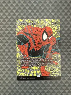 MTG Arachnogenesis #0031 Borderless Mythic Marvel Universe Eternal-Legal (MAR) - Image 1