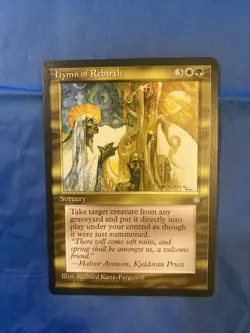 Vintage 1995 Magic The Gathering MTG Hymn Of Rebirth - Ice Age - Image 1