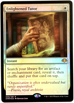 MTG Enlightened Tutor *FOIL* Dominaria Remastered 006/261 NM Rare - Image 1