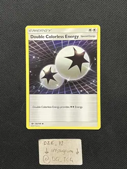 Pokemon Sun & Moon Base - Double Colorless Energy - 136/149 - Non Holo - M/NM - Image 1