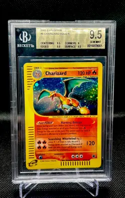 👀 Pokemon Charizard Expedition Holo Rare #6 BGS 9.5. With A Low POP. 👀 - Image 3