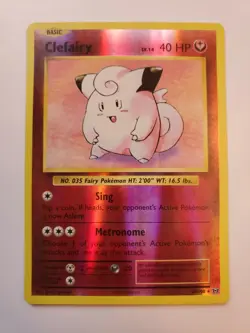 CLEFAIRY 63/108 XY Evolutions Pokemon 2016 Reverse Holo Rare - NMT - Free S/H - Image 1