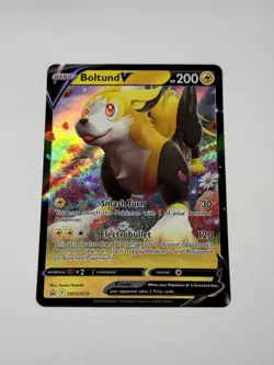 Boltund V SWSH219 Holographic Rare Black Star Promo Pokemon TCG Near Mint/Mint - Image 1
