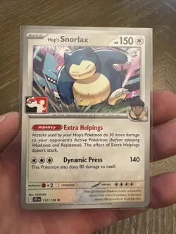 Play! Pokemon Prize Pack Series 7 Journey Together 117/159 Hop's Snorlax - Image 1