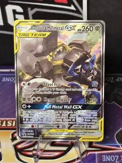 2019 Lucario Melmetal GX Tag Team SM192 Pokemon Promo Holo Rare English NM - Image 1