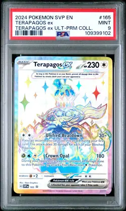 Terapagos ex 165 PSA 9 Terapagos ex UPC Promo Pokemon Scarlet & Violet 2024 - Image 1