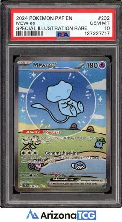 Pokemon 2024 Shiny Mew ex 232/091 SIR Paldean Fates GEM MINT PSA 10 - Image 1