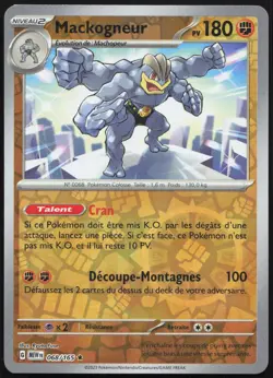 Carte Pokemon Mackogneur 068/165 Reverse 151 Francais - Image 1