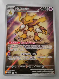 Pokemon TCG Mega Evolution Alakazam Black Star ETB Promo #009 - Image 1