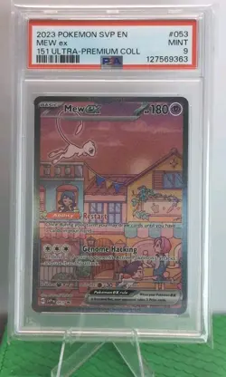 2023 Pokemon Svp En-Sv Black Star Promo Mew Ex #053 PSA 9 - Image 1