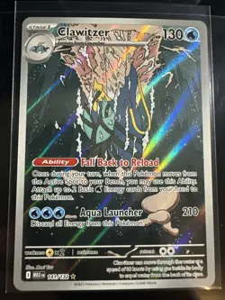 Clawitzer 141/132 - Illustration Rare Pokemon TCG Mega Evolution - NM - Image 1