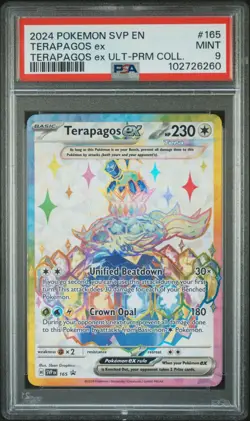 Terapagos ex 165 PSA 9 Terapagos ex UPC Promo Pokemon Scarlet & Violet 2024 - Image 1