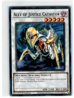 Yu-Gi-Oh! Ally of Justice Catastor Common HAC1-EN090 Lightly Played 1st Edition - Image 1