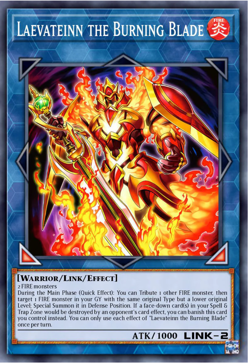 Yugioh! Laevateinn the Burning Blade DOOD-EN053 SUPER RARE DOOM OF PREORDER - Image 1