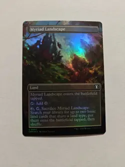 ~ Myriad Landscape (Borderless) ~ NM ~ Commander Masters ~ MTG ~ FOIL - Image 1