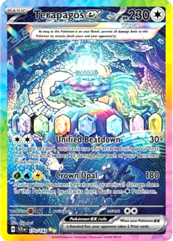 Terapagos EX 170/142 Stellar Crown Special Illustration Rare Pokemon Card - Image 1