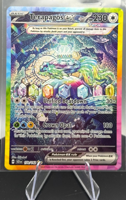 Terapagos EX 170/142 Stellar Crown Special Illustration Rare Pokemon Card - Image 3