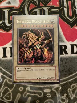 Fake YuGiOh The Winged Dragon of Ra GBI-003 Egyptian God Card 2 MP - Image 1
