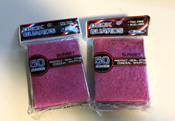 100 Sunset Hot Pink BCW Deck Guards Gaming MTG Pokemon Game Card Sleeves TCG - Image 1