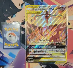 Lot of 5 Jumbo Pokemon Cards Espeon & Deoxys GX, Tapu Koko GX, Dawn Wings... - Image 3