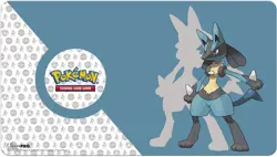 Pokemon Trading Card Game: Sealed Official Pokemon Blue Lucario Playmat - Image 1