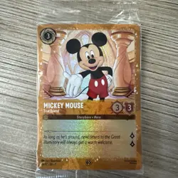 SEALED Mickey Mouse True Friend Promo 36/P2 Puzzle Glimmer Foil LORCANA card - Image 1