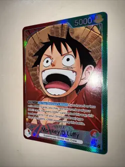 One Piece TCG OP13-001 Monkey D. Luffy Alt Art Leader AA Card Game CCG English - Image 3
