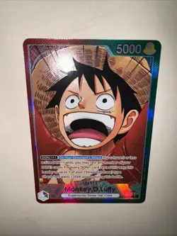 One Piece TCG OP13-001 Monkey D. Luffy Alt Art Leader AA Card Game CCG English - Image 5