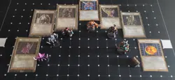 Yugioh Dungeon Dice Monsters figure Lot! DDM figures with custom cards - Image 1