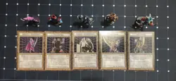 Yugioh Dungeon Dice Monsters figure Lot! DDM figures with custom cards - Image 3