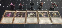 Yugioh Dungeon Dice Monsters figure Lot! DDM figures with custom cards - Image 4