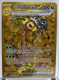 Pokemon TCG - Alolan Exeggutor Ex Gold Holo Rare Surging Sparks - 248/191 - NM/M - Image 1