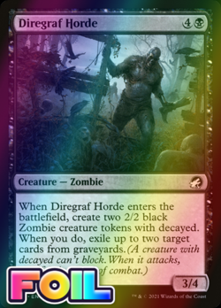 x1 Diregraf Horde MID MTG 96/277 FOIL COMMON M/NM 1x - Image 1