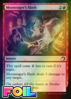 x1 Moonrager's Slash MID MTG 148/277 FOIL COMMON M/NM 1x - Image 1