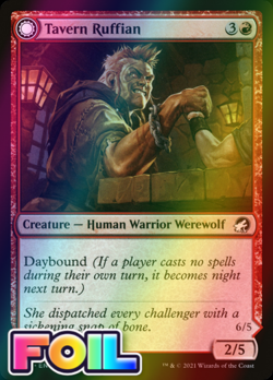 x1 Tavern Ruffian // Tavern Smasher MID MTG 163/277 FOIL COMMON M/NM 1x - Image 1