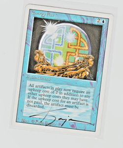 Magic the Gathering ~ 1x Energy Flux ~ M/NM ~ REVISED ~ Signed by Artist - Image 1