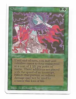 Magic the Gathering ~ MTG ~ 1x Channel ~ M/NM ~ REVISED - Image 1