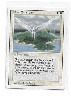 Magic the Gathering ~ MTG ~ 1x Island Sanctuary ~ 3rd Edition ~ LP ~ REVISED - Image 1