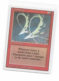 Magic the Gathering ~ MTG ~ 1x Manabarbs ~ LP ~ REVISED - Image 1