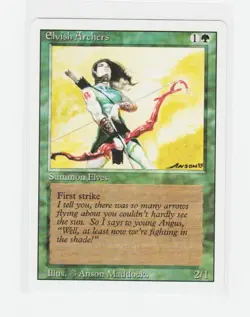 Magic the Gathering ~ MTG ~ 1x Elvish Archers ~ LP ~ REVISED - Image 1