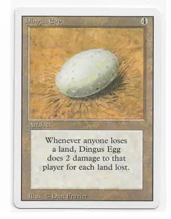 Magic the Gathering ~ MTG ~ 1x Dingus Egg ~ M/NM ~ REVISED - Image 1