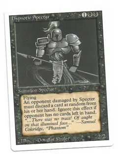 Magic the Gathering ~ MTG ~ 1x Hypnotic Specter ~ HP ~ REVISED - Image 1