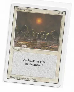 Magic the Gathering ~ MTG ~ 1x Armageddon ~ MP ~ REVISED - Image 1