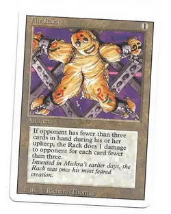 Magic the Gathering ~ MTG ~ 1x The Rack ~ 3rd Edition ~ LP ~ REVISED - Image 1