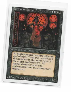 Magic the Gathering ~ MTG ~ 1x Sorceress Queen ~ M/NM ~ REVISED - Image 1