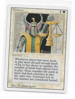 Magic the Gathering ~ MTG ~ 1x Balance ~ HP ~ REVISED - Image 1