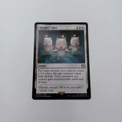 Moogles' Valor MTG Rare Magic: The Gathering Final Fantasy 6 FFVI White Instant - Image 1